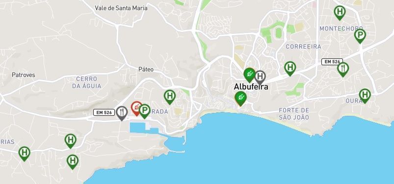 Albufeira en coche eléctrico