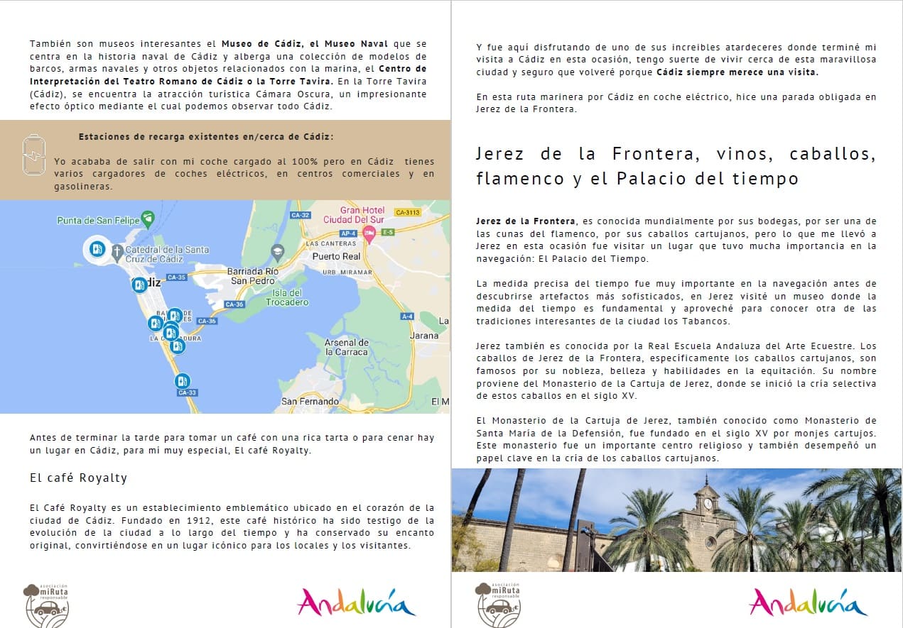 Guía turística Cadiz marinera en coche eléctrico - Imagen 3