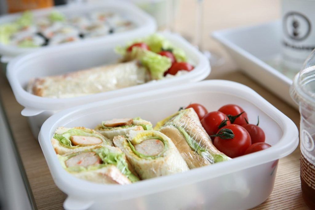 comidas para llevar de viaje
