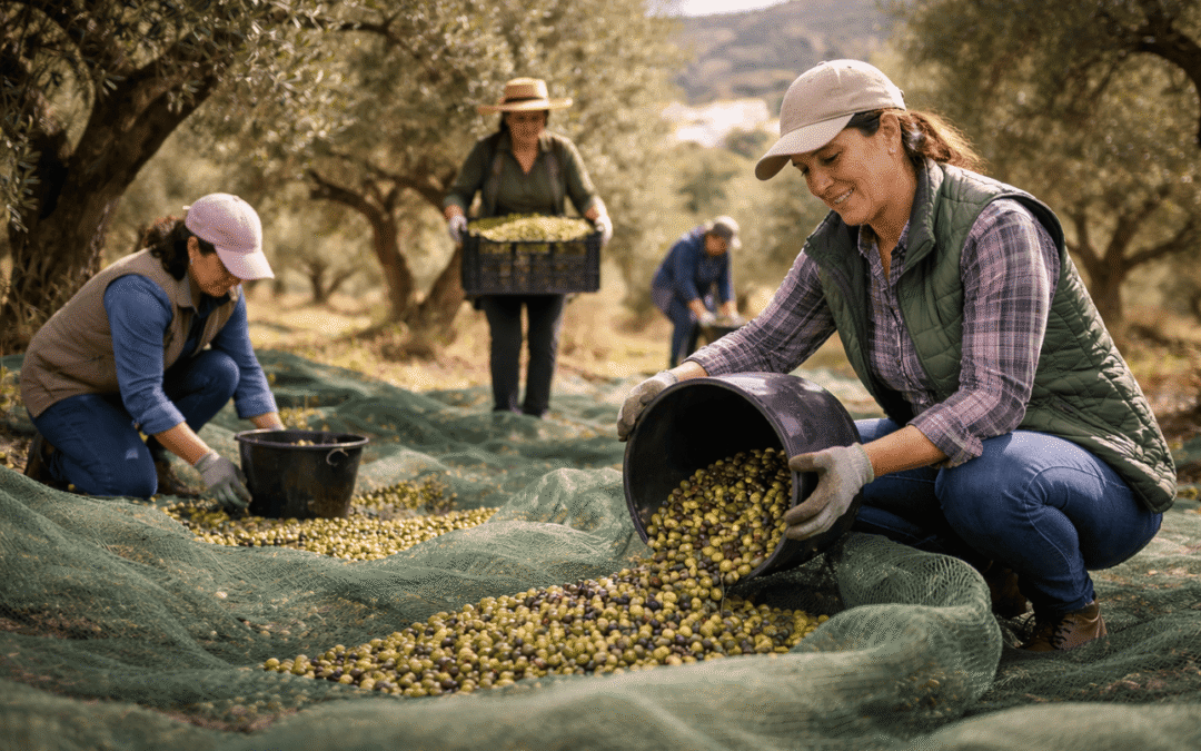 Mujeres rurales_en el olivar_Imagenes creadas con IA (1)