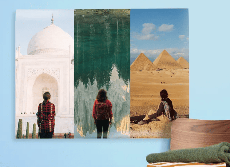 decorar con fotos de viajes