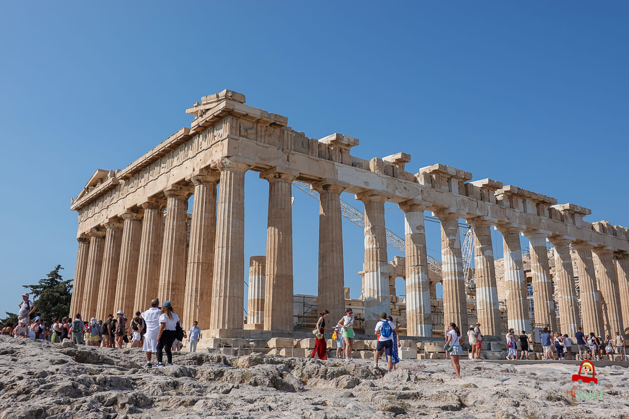 El Partenon en la Acropolis de atenas